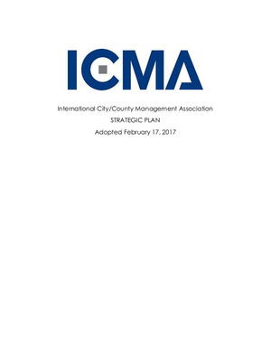 2017 ICMA Strategic Plan Report | Icma.org